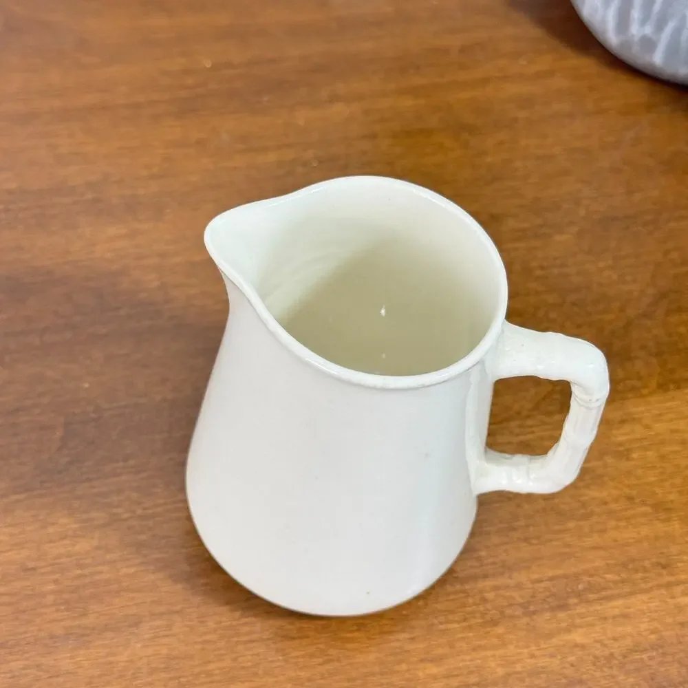 Vintage Sampson Bridgwood England Pitcher Ironstone Semi-Porcelain 3.5 inches